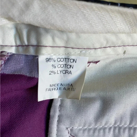 THEORY | Cotton/Lycra Blend Purple Velvet Mid Rise Flare Trouser Pants Size 4 - Picture 8 of 8